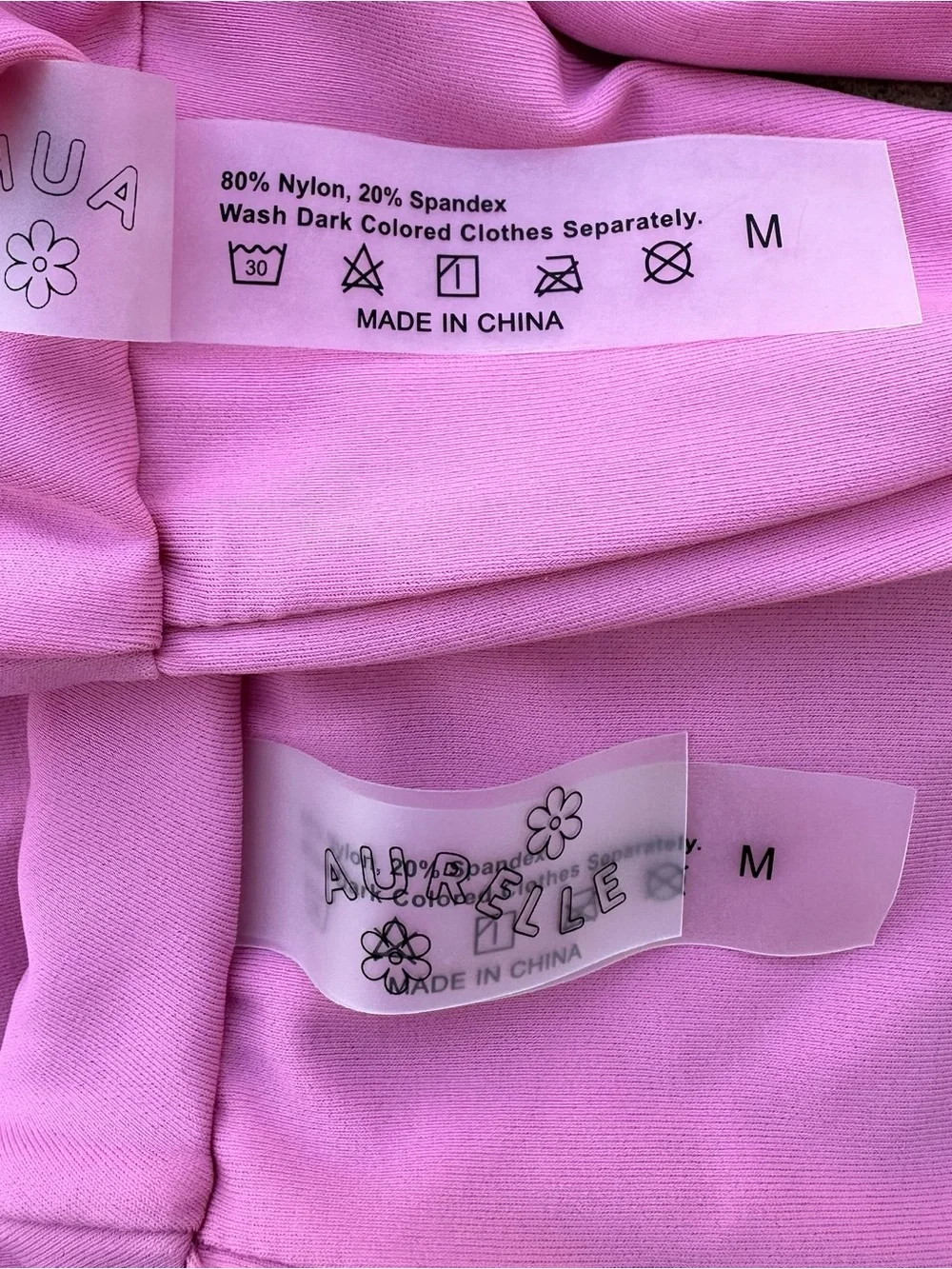 AURELLE Women’s Orchid Pink O-Ring Strapless Two-Piece Bikini Set Size M